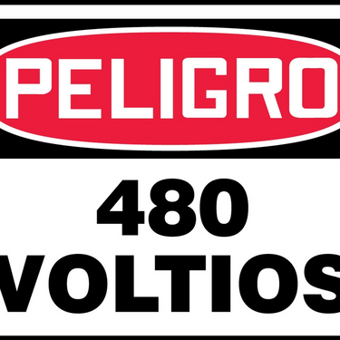 OSHA Danger Safety Sign: 480 Volts – Signs & Labels