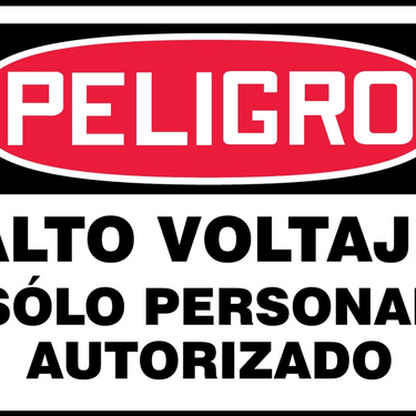 OSHA Danger Safety Sign: High Voltage - Authorized Personnel Only – Signs & Labels