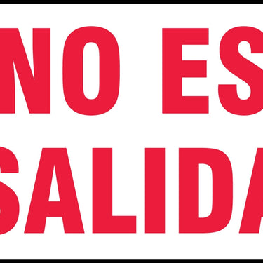 Safety Sign: Not An Exit (Red on White) – Signs & Labels