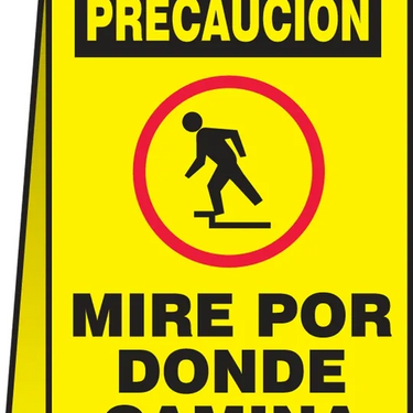 OSHA Caution Folding Floor Sign: Watch Your Step – Signs & Labels
