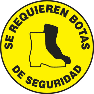 Floor Sign: Safety Shoes Required (Graphic) – Signs & Labels