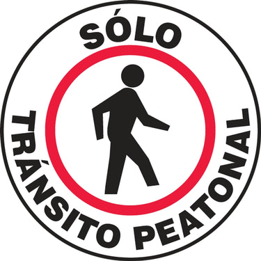 Floor Sign: Pedestrian Traffic Only (Graphic) – Signs & Labels