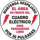 Floor Sign: Keep Clear - Electrical – Signs & Labels