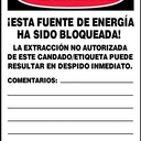 OSHA Danger Lockout Safety Tags: Do Not Operate – Lockout/Tagout