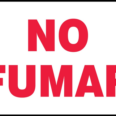 Safety Sign: No Smoking (Red on White) – Signs & Labels
