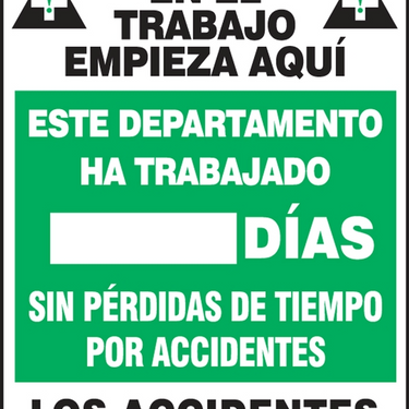 Write-A-Day Scoreboards: This Department Has Worked _ Days Without A Lost Time Accident – Lockout/Tagout
