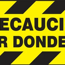 Border Floor Sign: Caution Watch Your Step – Signs & Labels