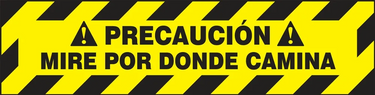 Border Floor Sign: Caution Watch Your Step – Signs & Labels
