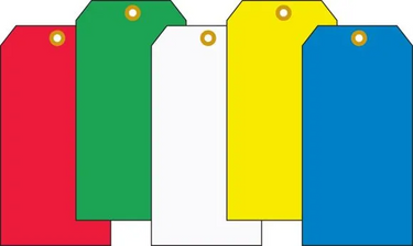 Safety Tags: Standard Color Blank Tags – Lockout/Tagout