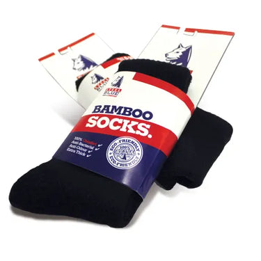 Steel Blue Bamboo Socks – Footwear