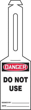 OSHA Danger Safety Tag: Do Not Use - Loop 'n Strap – Lockout/Tagout