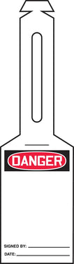 OSHA Danger Safety Tag: Blank - Loop 'n Strap – Lockout/Tagout