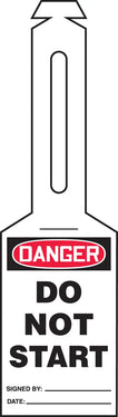 OSHA Danger Safety Tag: Do Not Start - Loop 'n Strap – Lockout/Tagout
