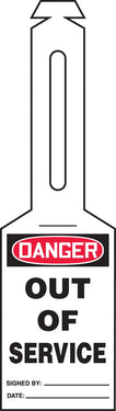 OSHA Danger Safety Tag: Out Of Service - Loop 'n Strap – Lockout/Tagout