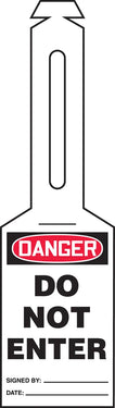 OSHA Danger Safety Tag: Do Not Enter - Loop 'n Strap – Lockout/Tagout