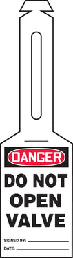OSHA Danger Safety Tag: Do Not Open Valve - Loop 'n Strap – Lockout/Tagout