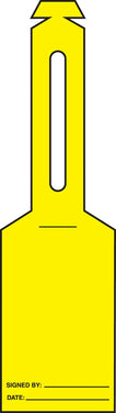 Safety Tag: Yellow - Loop 'n Strap – Lockout/Tagout