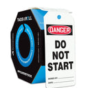 OSHA Danger Safety Tags: Tags By-The-Roll- Do Not Start – Lockout/Tagout