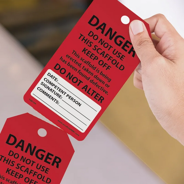 Danger Tags By-The-Roll: Do Not Use This Scaffold Keep Off – Lockout/Tagout