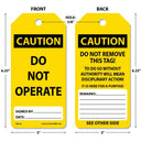OSHA Caution Tags By-The-Roll: Do Not Operate – Lockout/Tagout