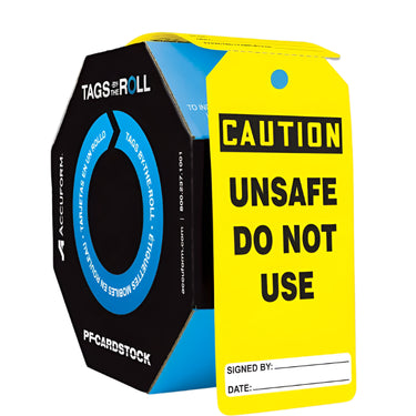 OSHA Caution Tags By-The-Roll: Unsafe Do Not Use – Lockout/Tagout