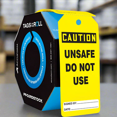 OSHA Caution Tags By-The-Roll: Unsafe Do Not Use – Lockout/Tagout