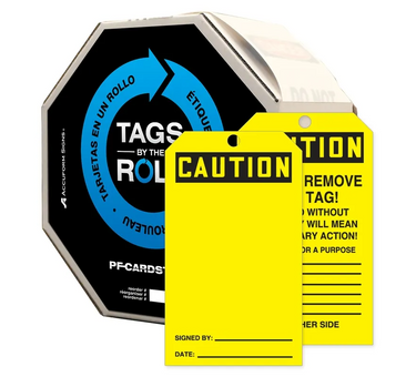 OSHA Caution Tags By-The-Roll: Blank – Lockout/Tagout