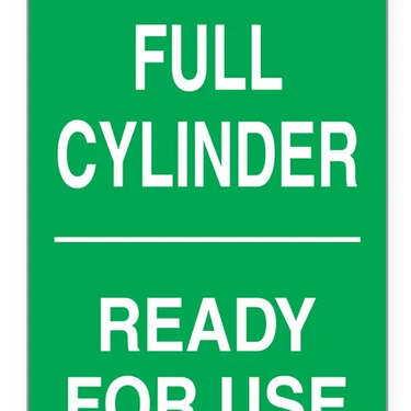Cylinder Tags By-The-Roll: Full Cylinder - Ready For Use – Lockout/Tagout