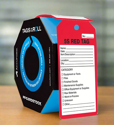 Safety Tags By-The-Roll: 5S Red Tag – Lockout/Tagout