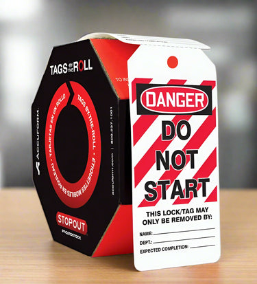 OSHA Danger Tags By-The-Roll: Do Not Start – Lockout/Tagout