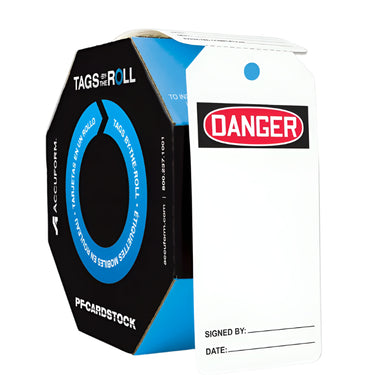 OSHA Danger Tags By-The-Roll: Blank – Lockout/Tagout