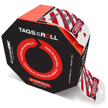 OSHA Danger Safety Tags: Tags By-The-Roll- Locked Out – Lockout/Tagout