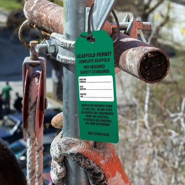 Tags By-The-Roll: Scaffold Permit - Complete Scaffold – Lockout/Tagout