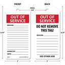 Safety Tags By-The-Roll: Out Of Service – Lockout/Tagout