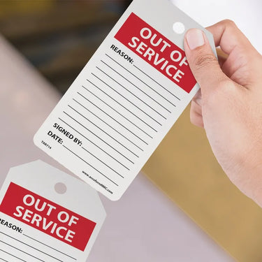 Safety Tags By-The-Roll: Out Of Service – Lockout/Tagout