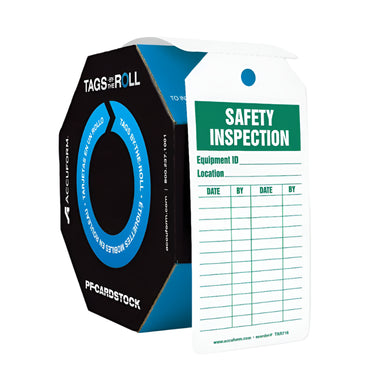 Safety Tags: Tags By-The-Roll- Safety Inspection – Lockout/Tagout