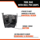 Malta Dynamics Tool Bag with Bull-Pin Loops – Fall Protection