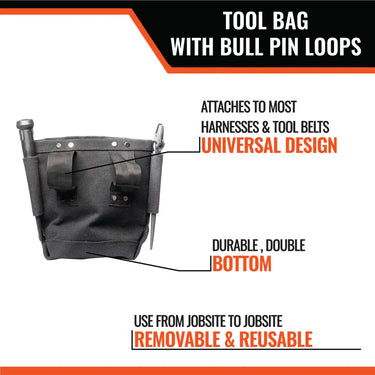 Malta Dynamics Tool Bag with Bull-Pin Loops – Fall Protection
