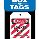 Box of Tags: OSHA Danger - Locked Out - Do Not Remove – Lockout/Tagout