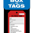 Box of Tags: 5S Red Tag – Lockout/Tagout