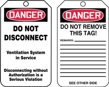 OSHA Danger Safety Tag: Danger - Do Not Disconnect – Lockout/Tagout