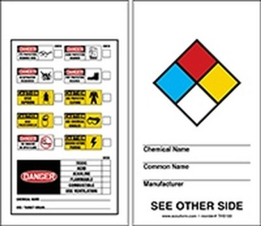 NFPA Safety Tag: Hazardous Material Warnings – Lockout/Tagout