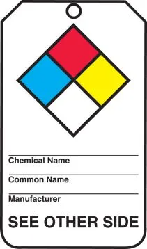 Safety Tag: Hazardous Material - Dual Sided – Lockout/Tagout