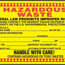 Safety Tag: Hazardous Waste - Handle With Care – Lockout/Tagout