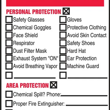Safety Tag: Hazard Alert with NFPA System – Lockout/Tagout