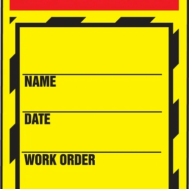 Inspection Status Safety Tag: Steam Leak - Instructions – Lockout/Tagout