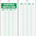 Jumbo Scaffold Status Safety Tag: Scaffold Inspection – Lockout/Tagout