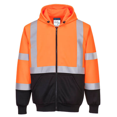 Portwest UB315 Class 3 Black Bottom Zip-Up Sweatshirt – Apparel