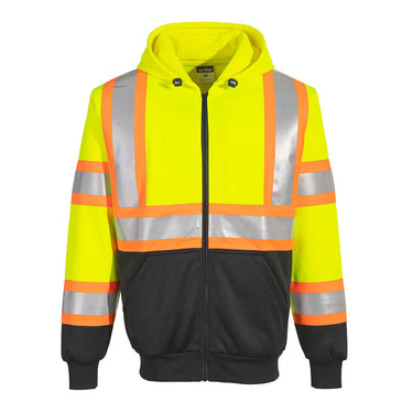 Portwest UB316 Kansas High Visibility Contrast Zipped Hoodie
