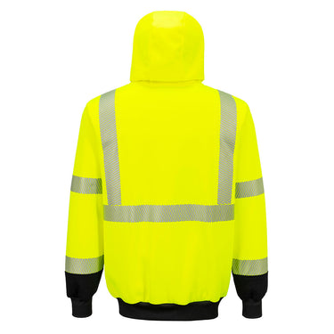 Portwest UB320 High Visibility Segmented Tape Zipped Hoodie